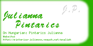 julianna pintarics business card